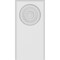 Ekena Millwork Standard Foster Bullseye Plinth Block With Rounded Edge, 3 1/2"W x 7"H x 1/2"P PBP035X070X050FOS04 - alternate 2